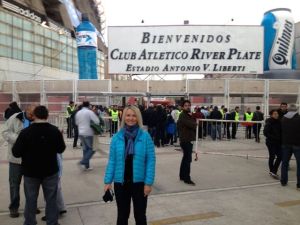 Entering River Plate stadium