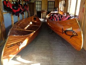 Our wooden canoes