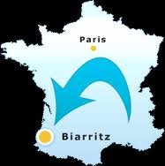 Biarritz on the map